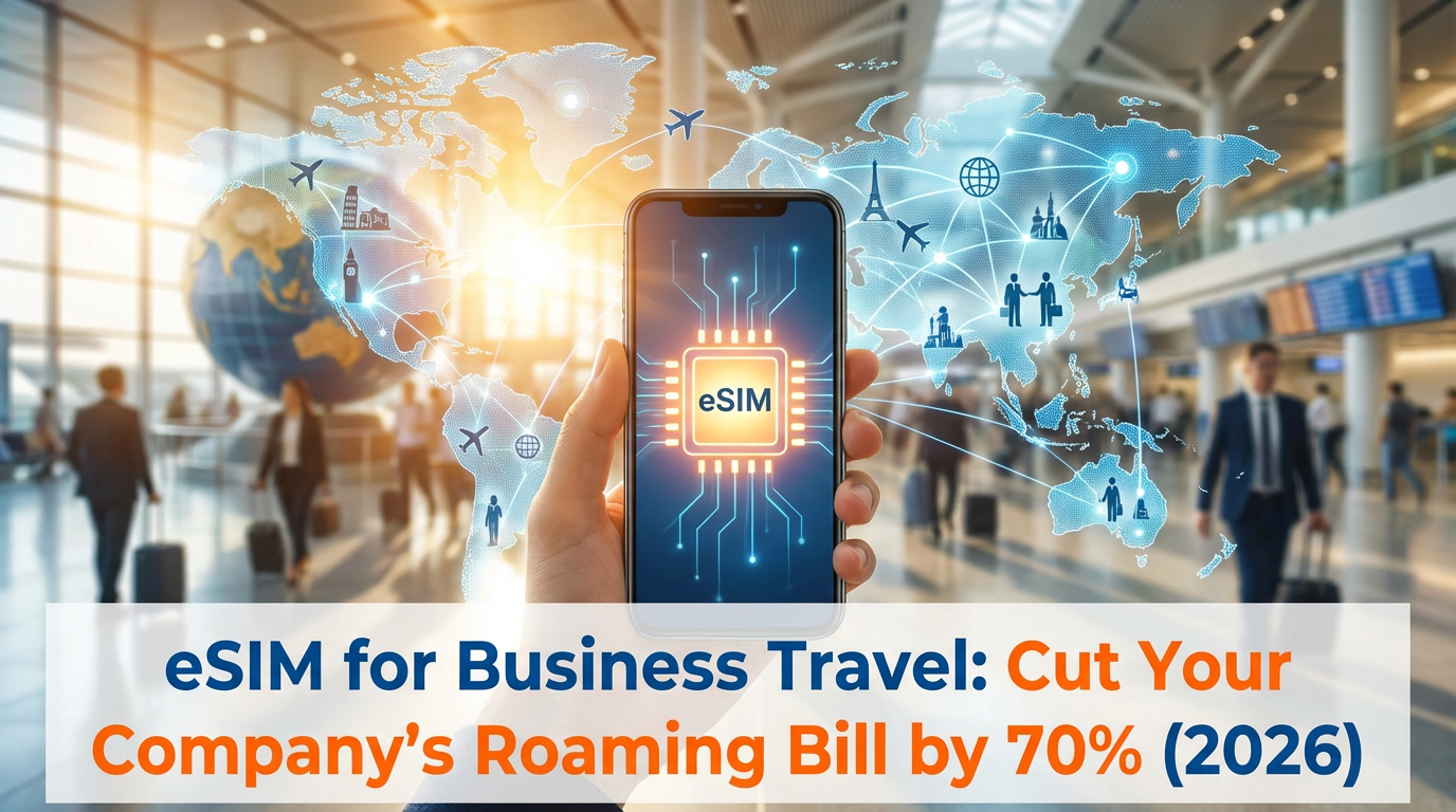 eSIM for Business Travel: Cut Your Company's Roaming Bill by 70% (2026)