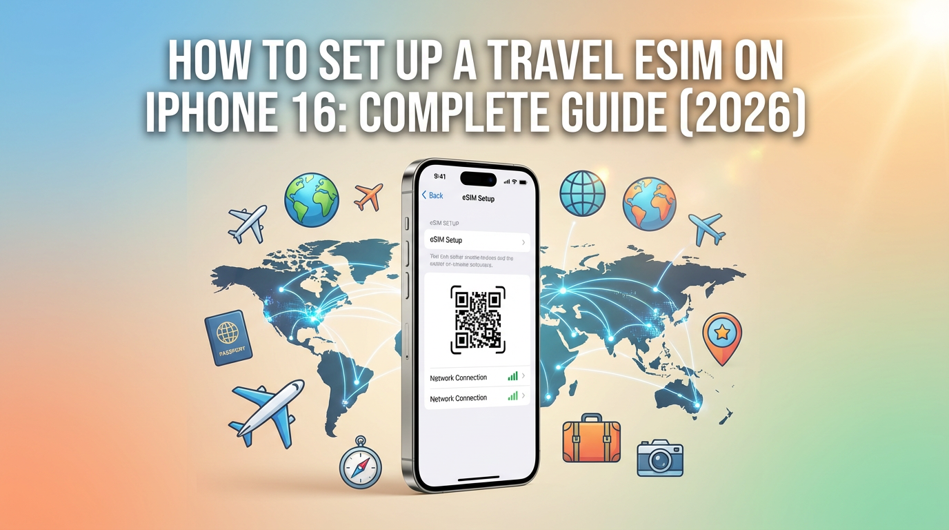 How to Set Up a Travel eSIM on iPhone 16: Complete Guide (2026)