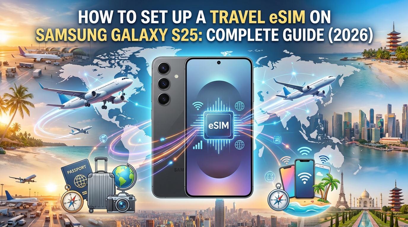 How to Set Up a Travel eSIM on Samsung Galaxy S25: Complete Guide (2026)