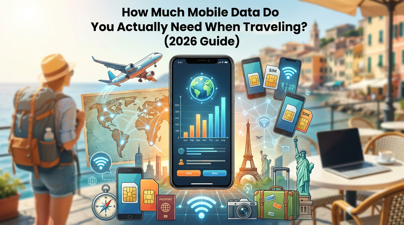 How Much Mobile Data Do You Actually Need When Traveling? (2026 Guide)
