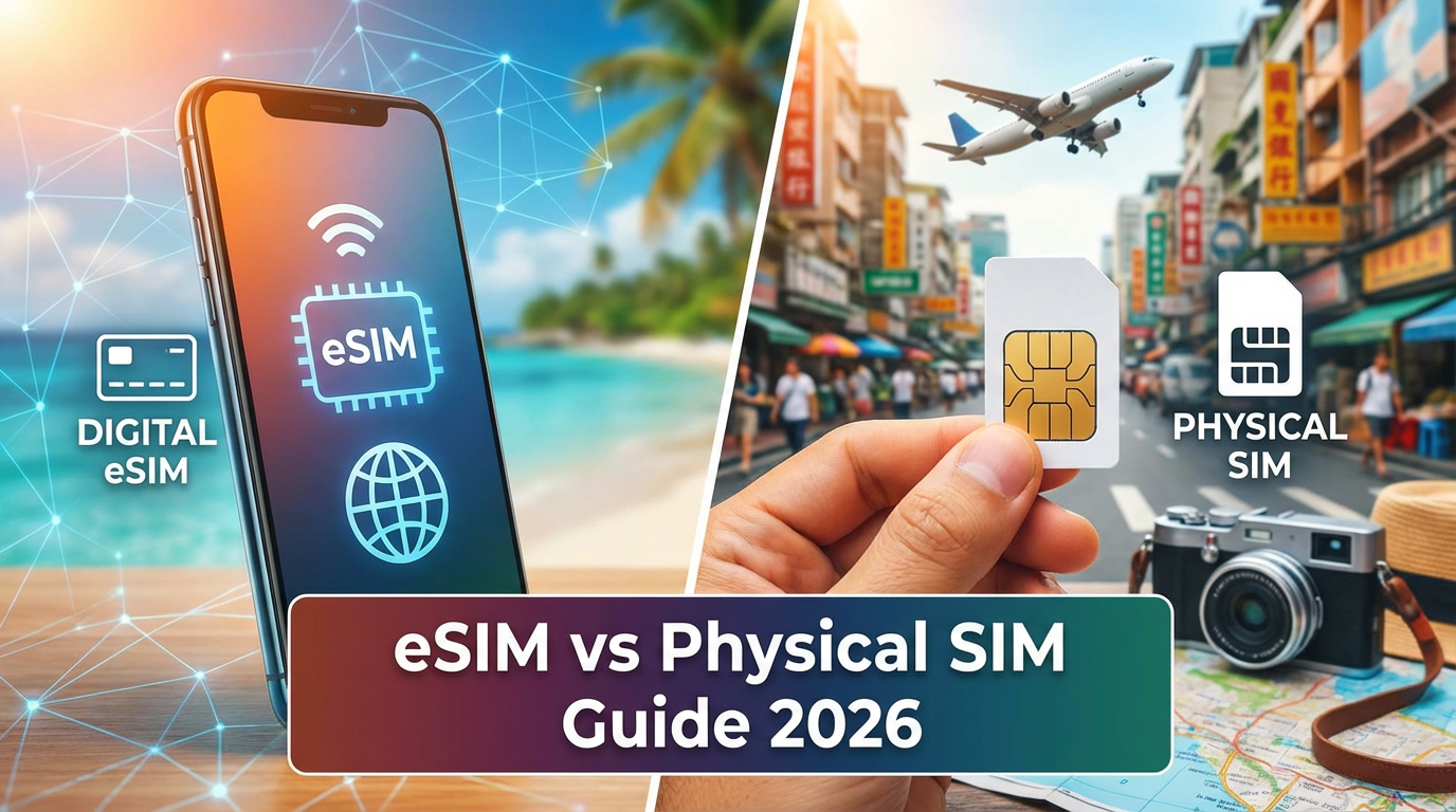 eSIM vs Physical SIM Card for Travel: Which Should You Choose in 2026?
