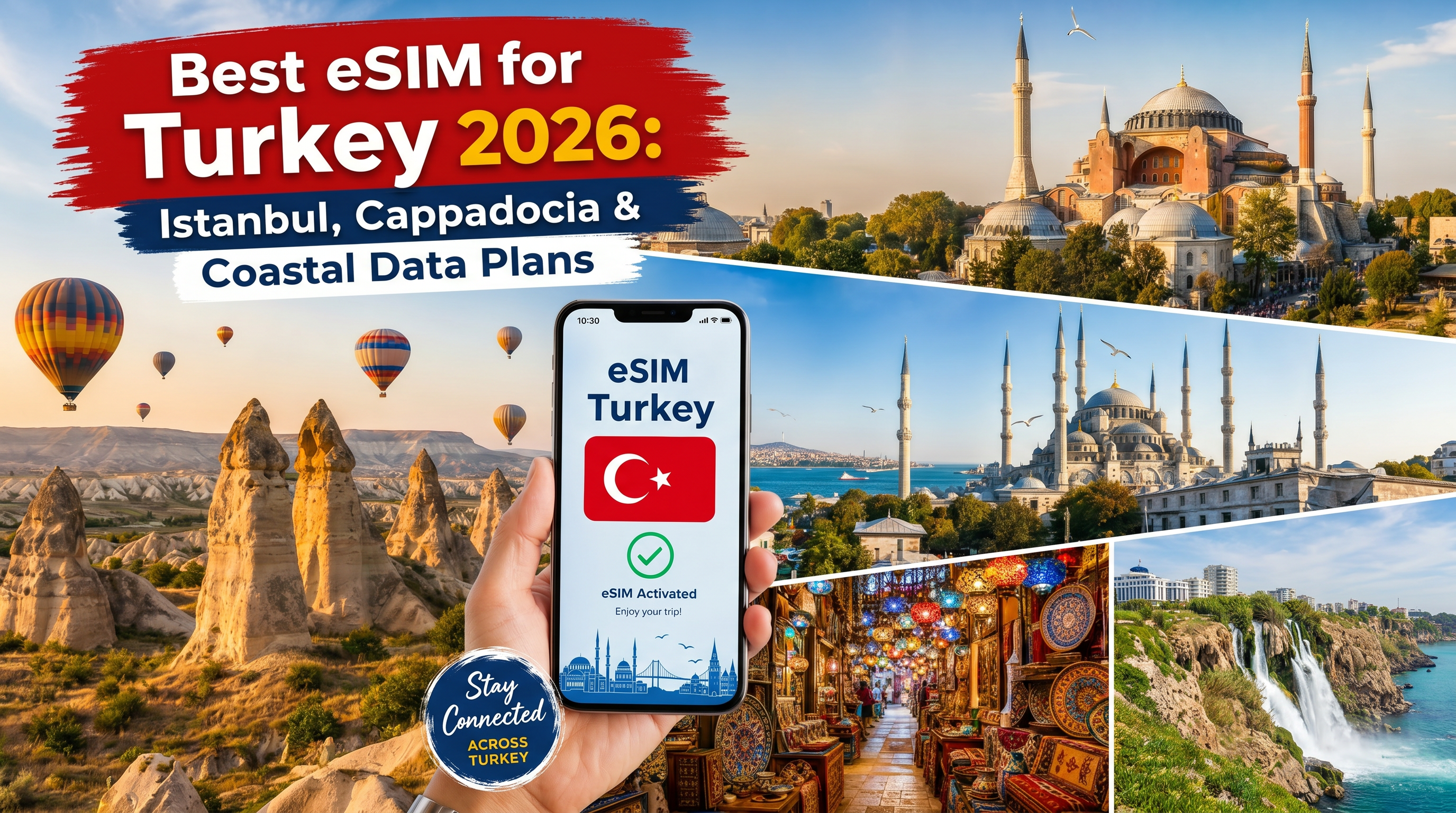 Best eSIM for Turkey 2026: Istanbul, Cappadocia & Coastal Data Plans